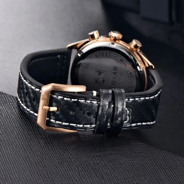 Relógio Masculino Benyar Basel GoldBlack