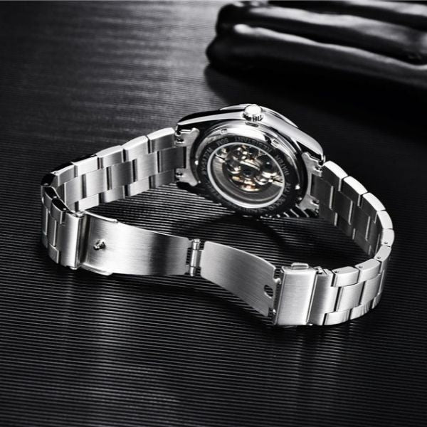 Relógio Masculino Prata Benyar Altair White