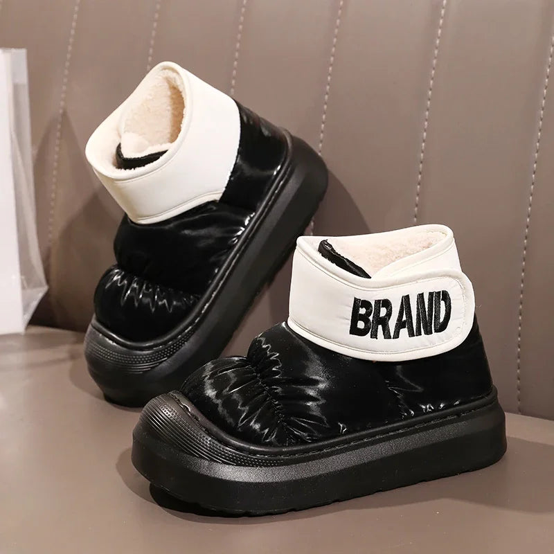 Bota Feminina Para Inverno Impermeável Cano Curto com Forro de Algodão (Promoção de Inverno 2025)