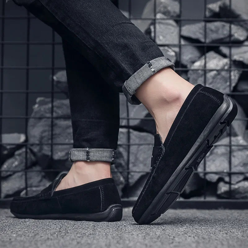 Mocassim Masculino de Camurça Allegante