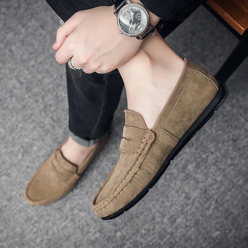 Mocassim Masculino de Camurça Allegante