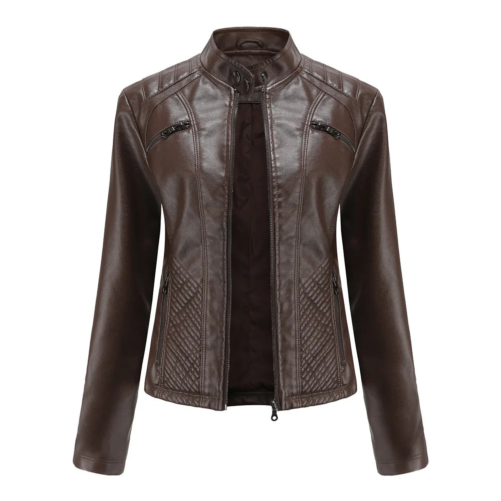 Jaqueta Feminina Casual com Zíper Estilo Streetwear - (Promoção de Inverno 2025)