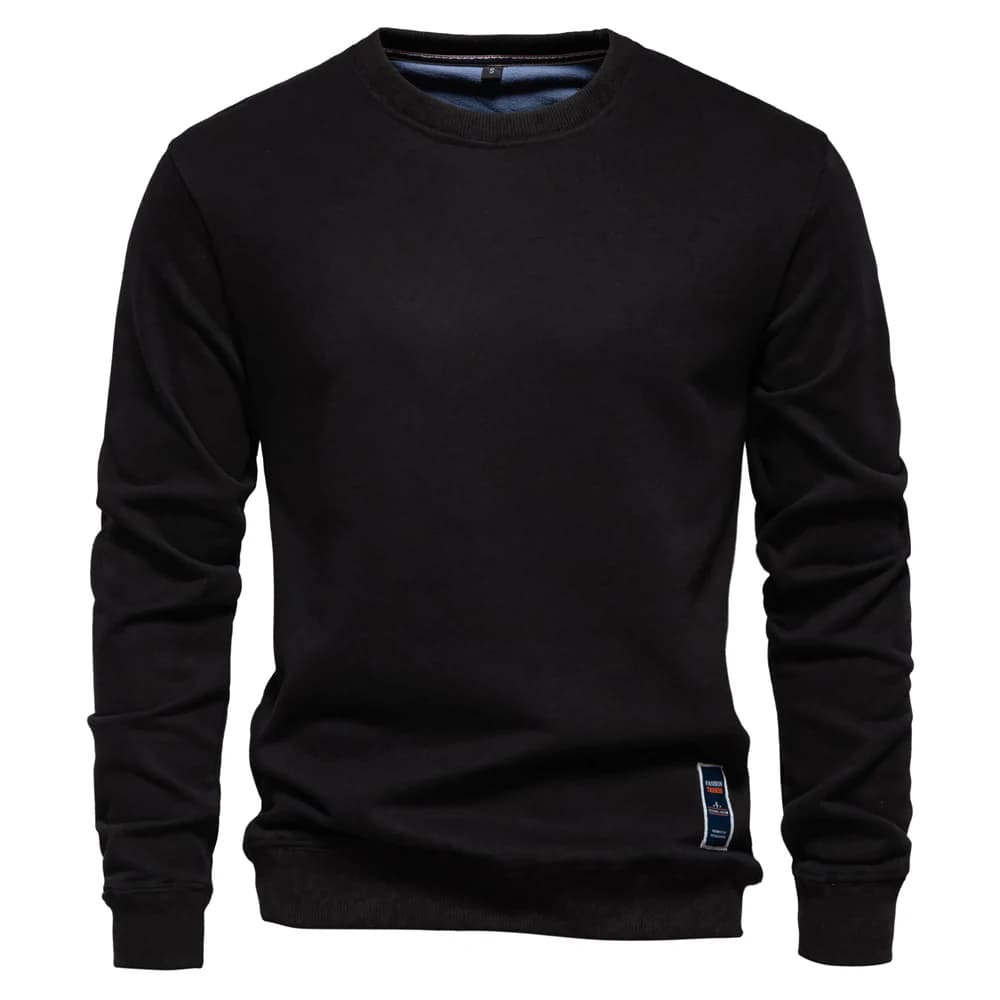 Moletom Masculino Liso Gola Redonda Berlim