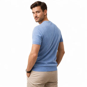 Camiseta Masculina Casual Listrada Positano
