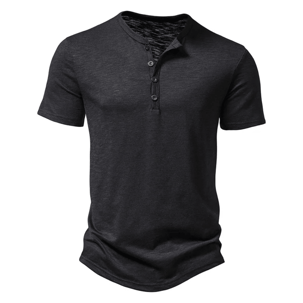 Camiseta Masculina Gola Henley Campeche