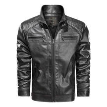 Jaqueta de Couro Masculina Resistente Slim