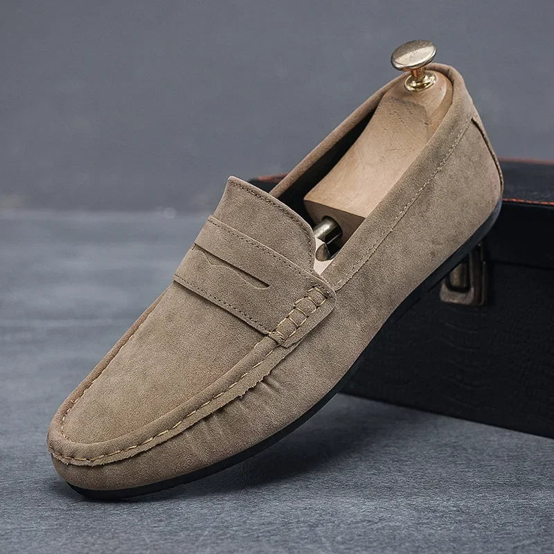 Mocassim Masculino de Camurça Allegante