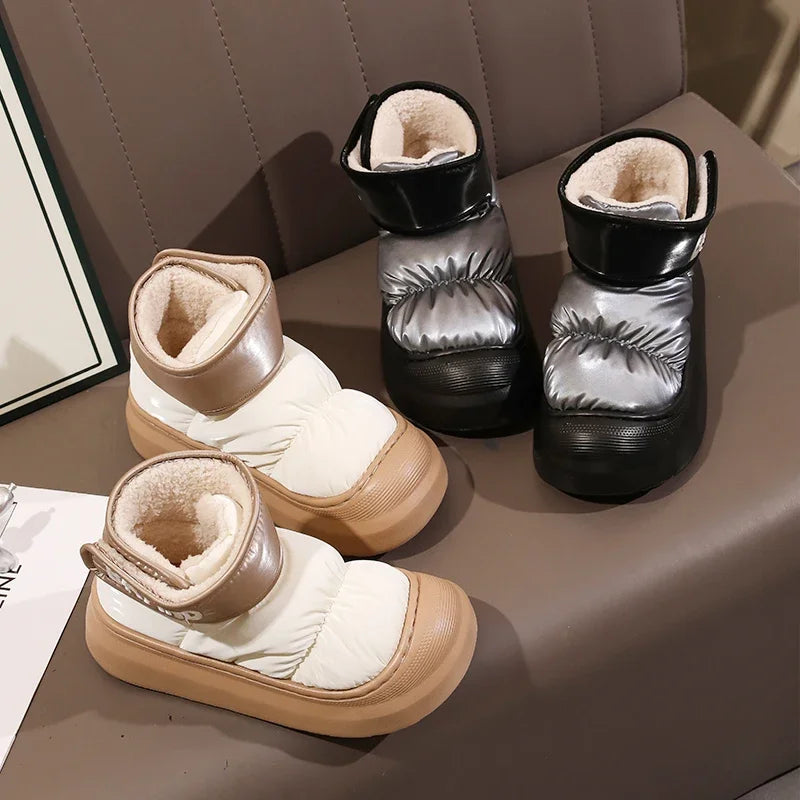 Bota Feminina Para Inverno Impermeável Cano Curto com Forro de Algodão (Promoção de Inverno 2025)