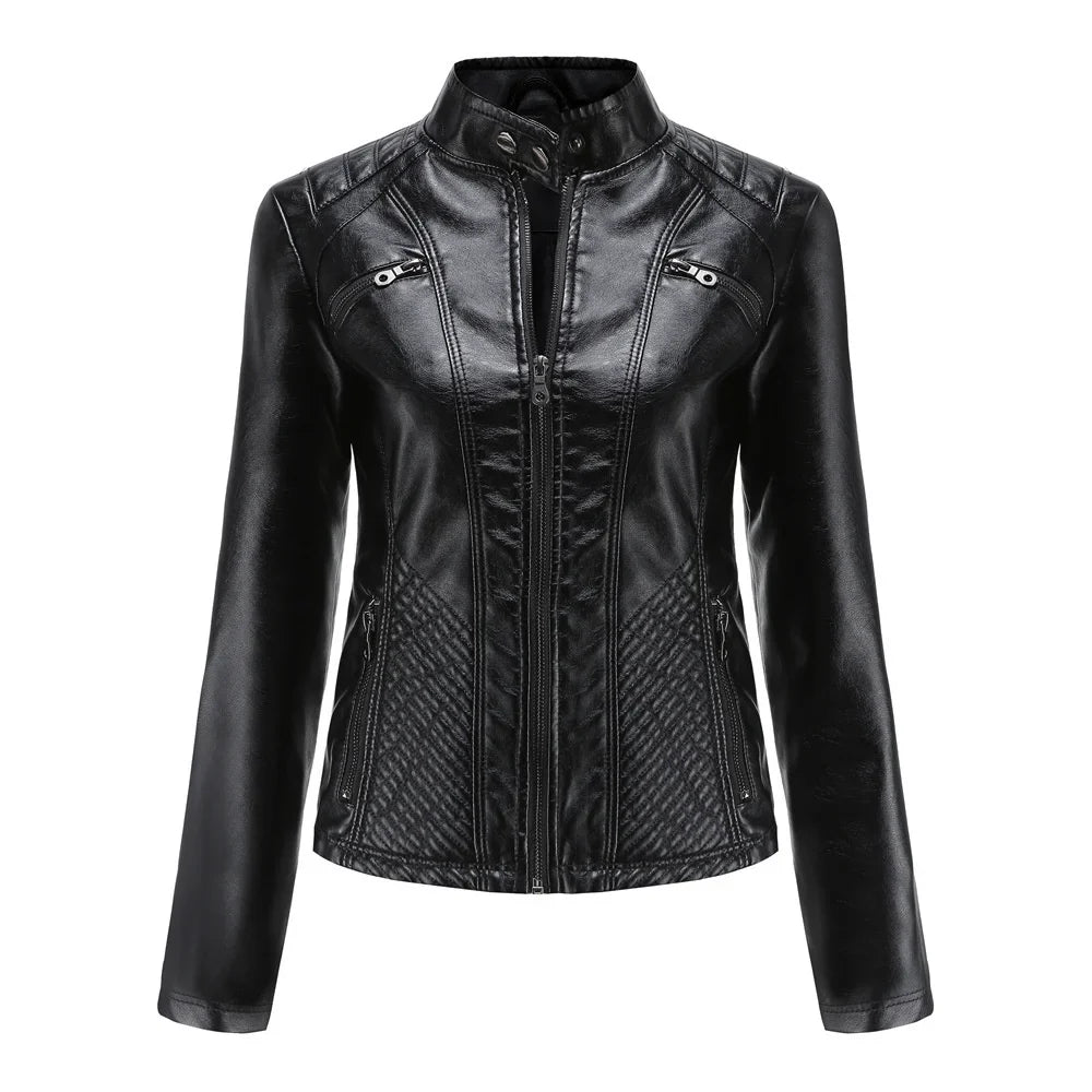 Jaqueta Feminina Casual com Zíper Estilo Streetwear - (Promoção de Inverno 2025)