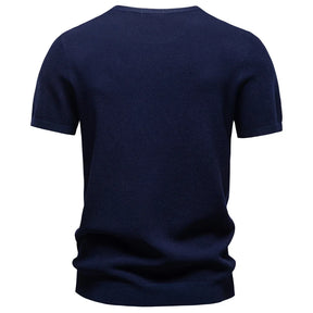 Camiseta Masculina Casual de Seda Nice