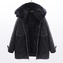 Jaqueta Jeans Feminina com Forro Para Inverno