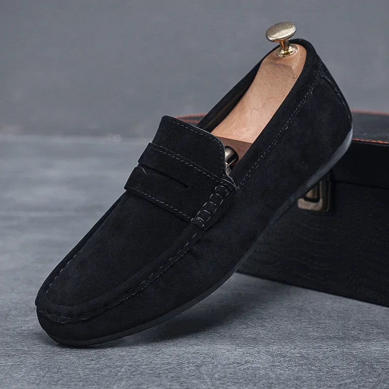 Mocassim Masculino de Camurça Allegante
