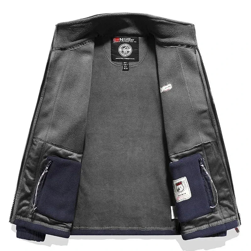 Jaqueta Masculina Polar Para Inverno com Bolsos - (Promoção de Inverno 2025)