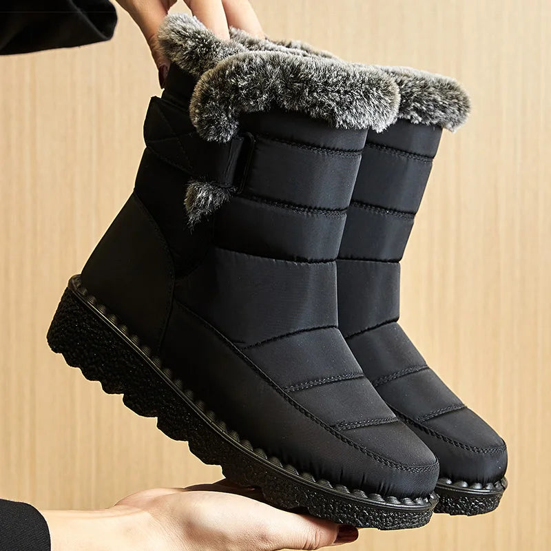 Bota Feminina Para Inverno Impermeável Salto Baixo (Promoção de Inverno 2025)