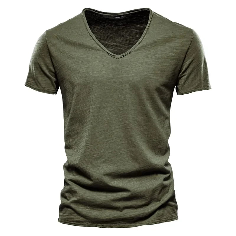 Camiseta Masculina Manga Curta Gola V Florianópolis