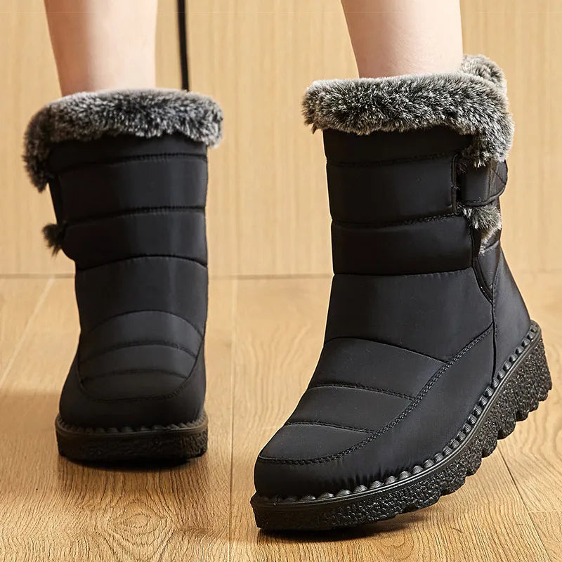 Bota Feminina Para Inverno Impermeável Salto Baixo (Promoção de Inverno 2025)