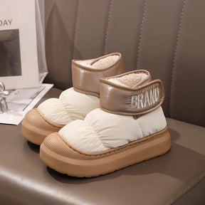 Bota Feminina Para Inverno Impermeável Cano Curto com Forro de Algodão (Promoção de Inverno 2025)