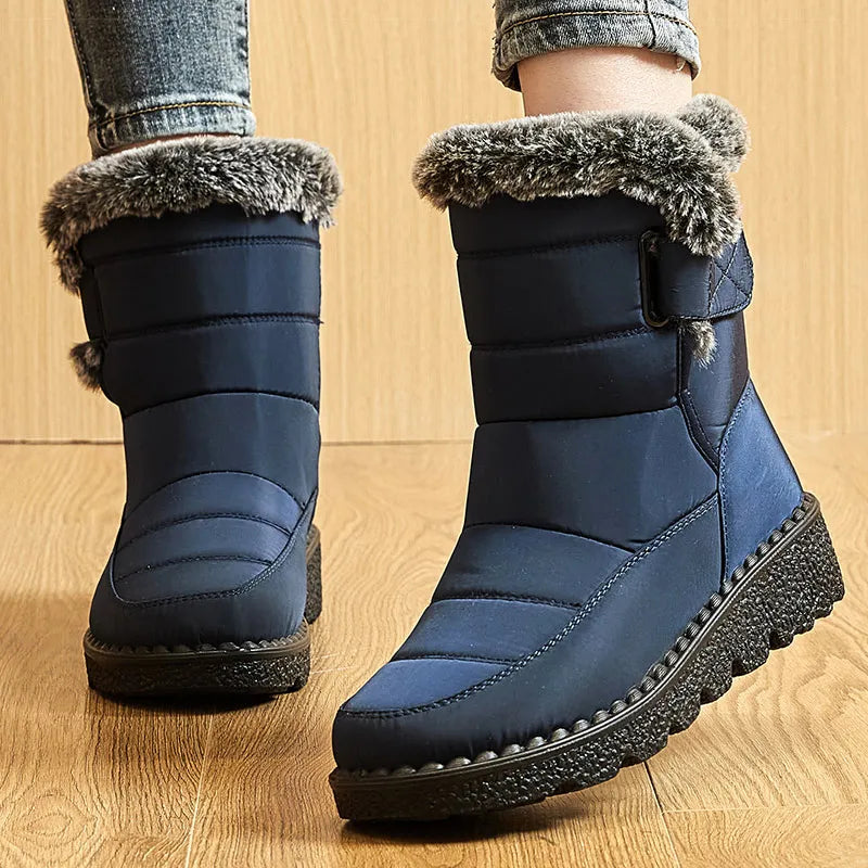 Bota Feminina Para Inverno Impermeável Salto Baixo (Promoção de Inverno 2025)