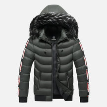 Jaqueta Puffer Masculina Capuz Forrado