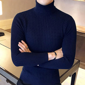 Suéter Masculino Pullover de Gola Alta